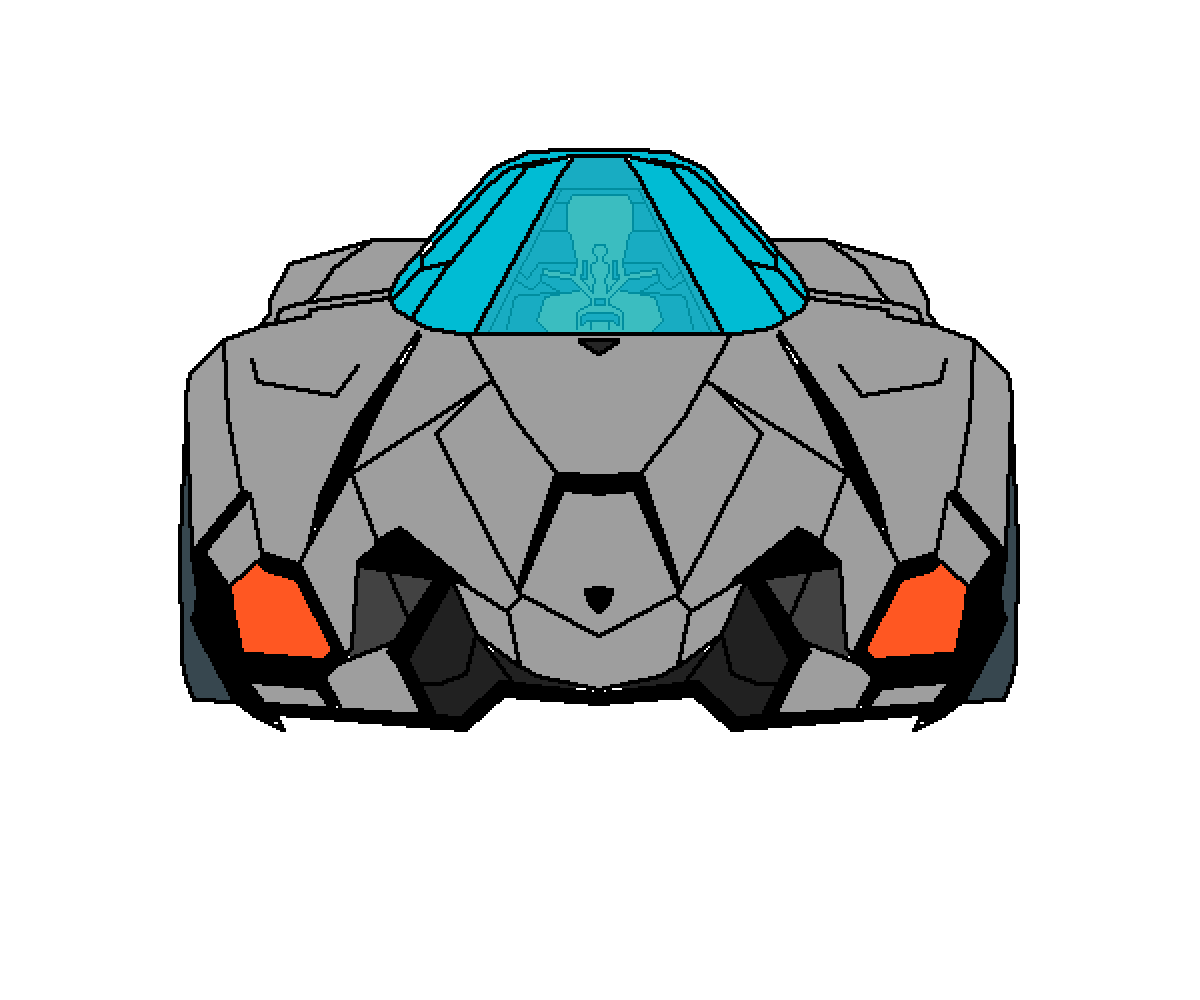 Lamborghini Egoista Png Image (gray, silver, chocolate, black)