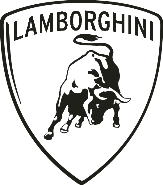 Lamborghini Logo Png Transparent (white, black)