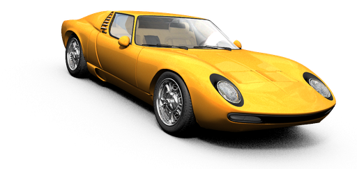 Lamborghini Miura Png Image (white, lavender, black)