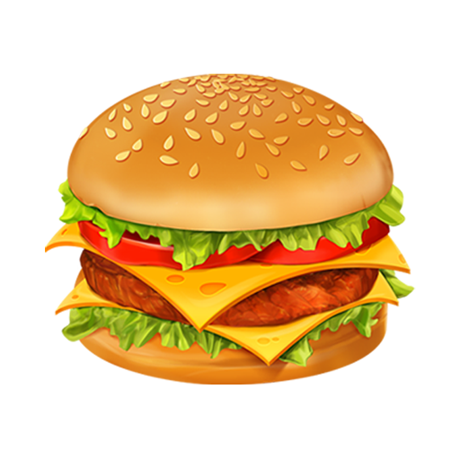 Hamburger Png Pic (orange, salmon, chocolate, white, pink)