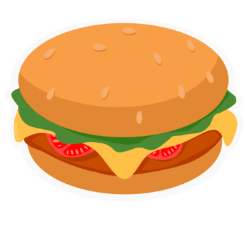 Hamburguer Png Image (chocolate, gold, gray, white, salmon)