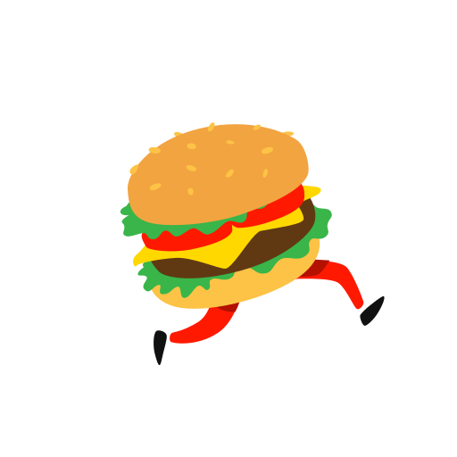 Hamburguer Png (gold, maroon, black, red, salmon)