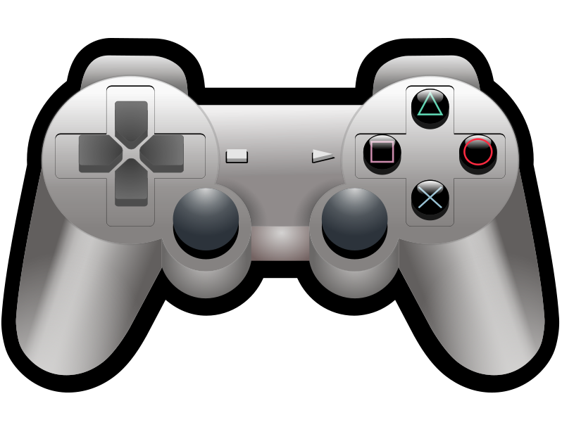 Game Controller Png Transparent Picture (black, gray, lavender)