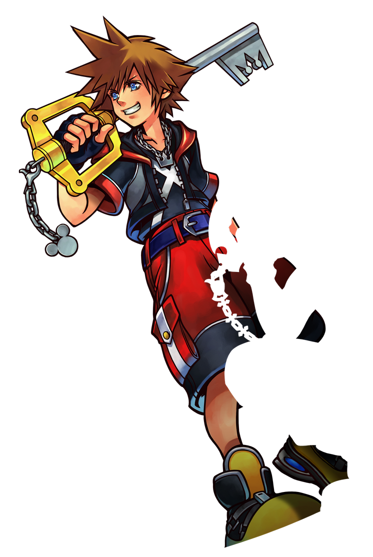 Game Kingdom Hearts Transparent Png (black)