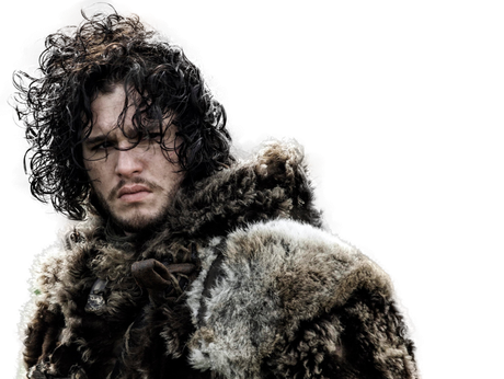 Game Of Thrones Kit Harington Png Clipart (black)