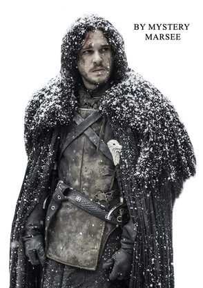 Game Of Thrones Kit Harington Png Transparent Image (black)