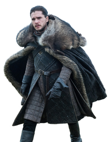 Game Of Thrones Kit Harington Transparent Png (black)