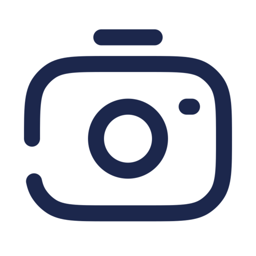 Camera Minimalistic Free Png Icon (navy, black)