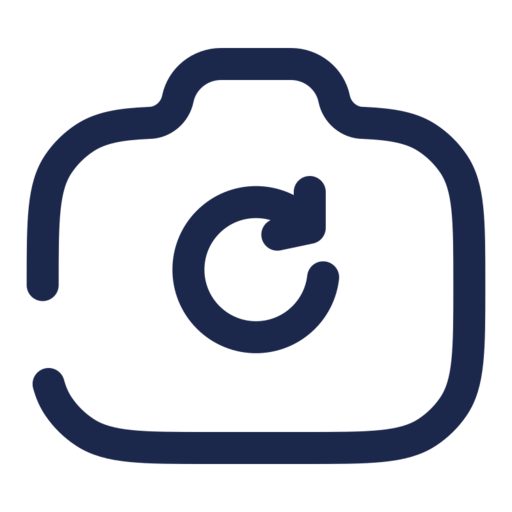 Camera Rotate Free Transparent Png Icon Download (navy, black)