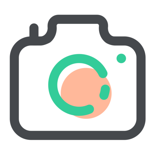 Camera Take Pictures Free Png Icon (pink, black, indigo, teal)