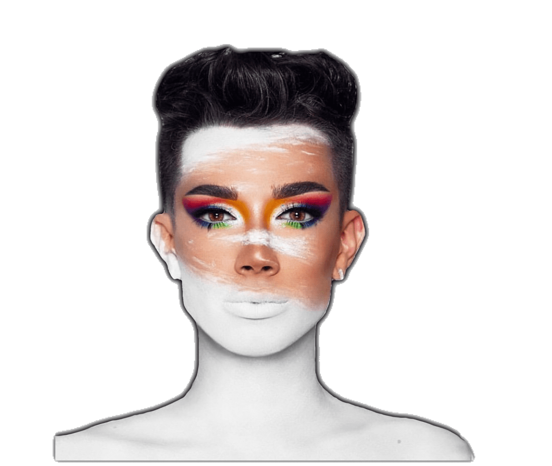 James Charles Png File (gray, lavender)