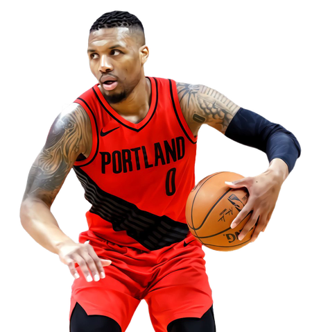 Damian Lillard Png Hd Isolated (black, white)