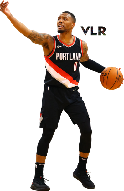 Damian Lillard Png Isolated Hd (black)