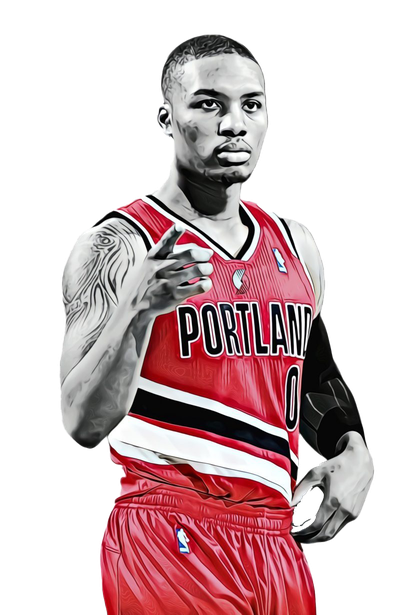 Damian Lillard Png Transparent (lavender, black)