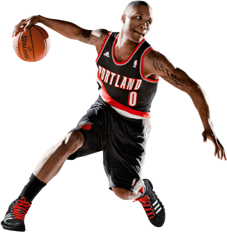 Damian Lillard Transparent Png (black)