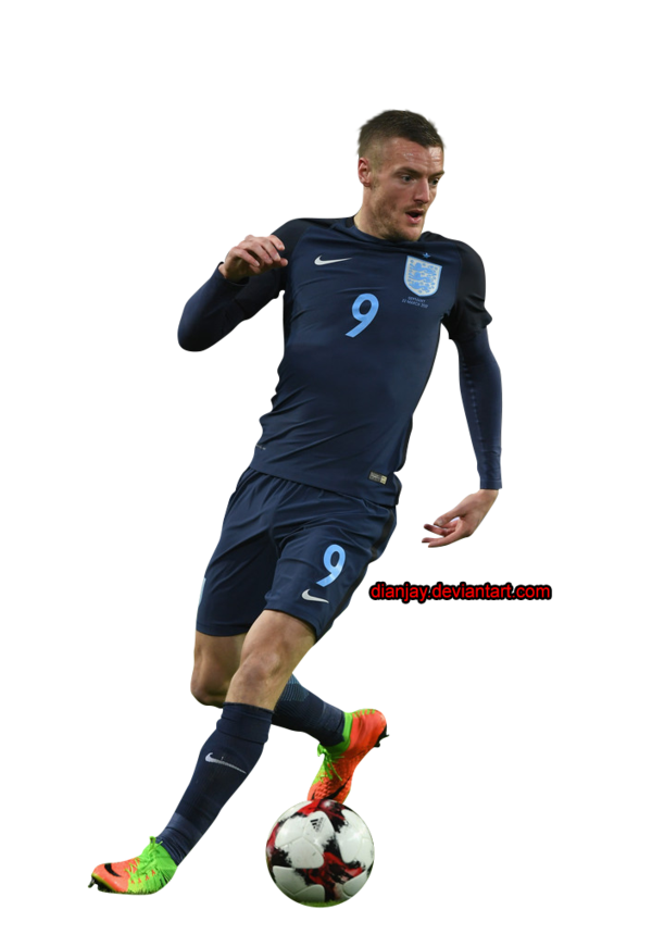 Jamie Vardy Png File (black)