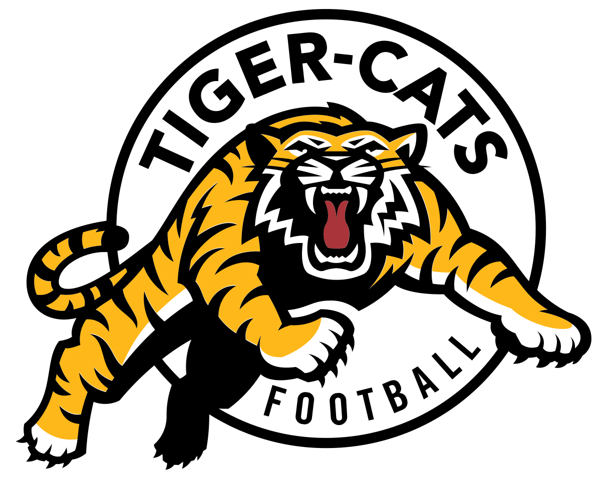 Hamilton Tiger Cats Png File (black, gold, orange, white)