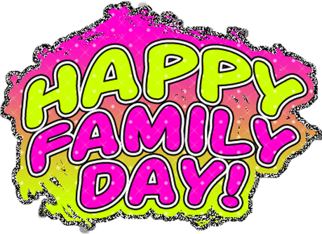 Family Day Logo Png Picture (black, purplish red, yellow)