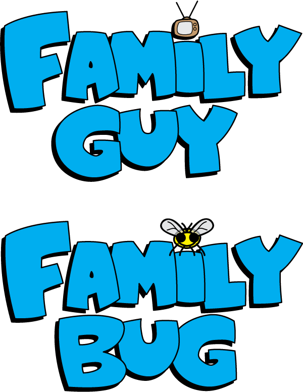 Family Guy Logo Png Transparent Image (black, greenish blue)