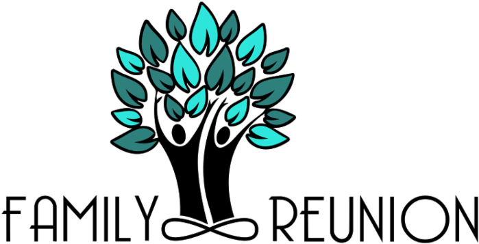 Family Reunion Logo Png File (teal, black)