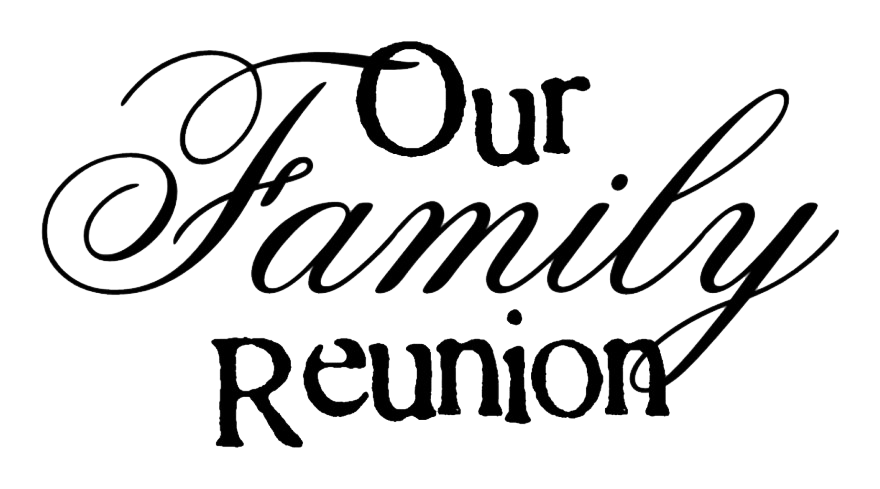 Family Reunion Logo Png Image (black, white)