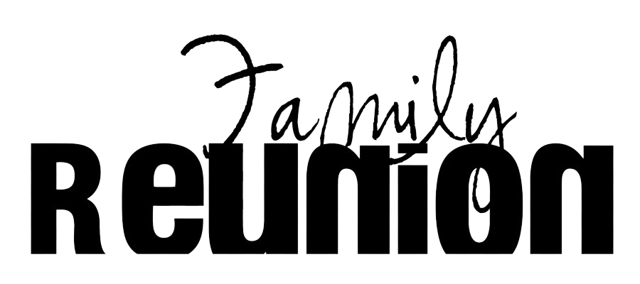 Family Reunion Logo Png Transparent Image (black, silver, white)