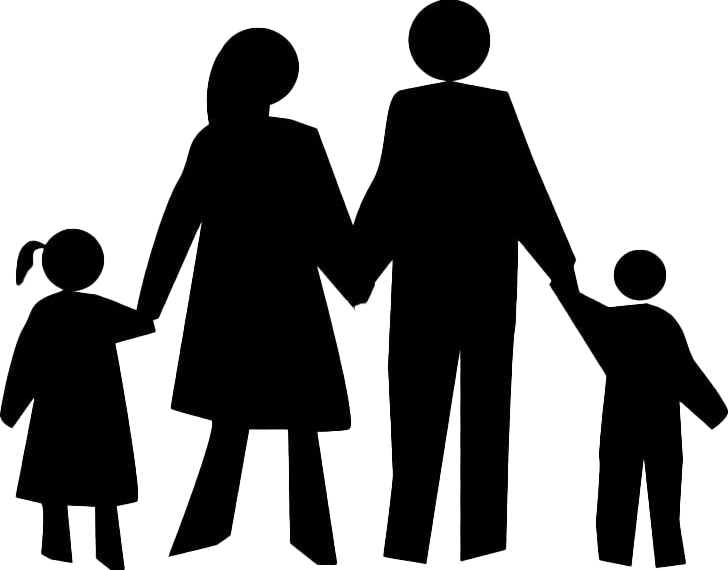 Family Reunion Transparent Background (black, white)