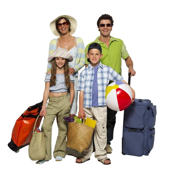 Family Vacation Background Isolated Png (indigo, black, gray)