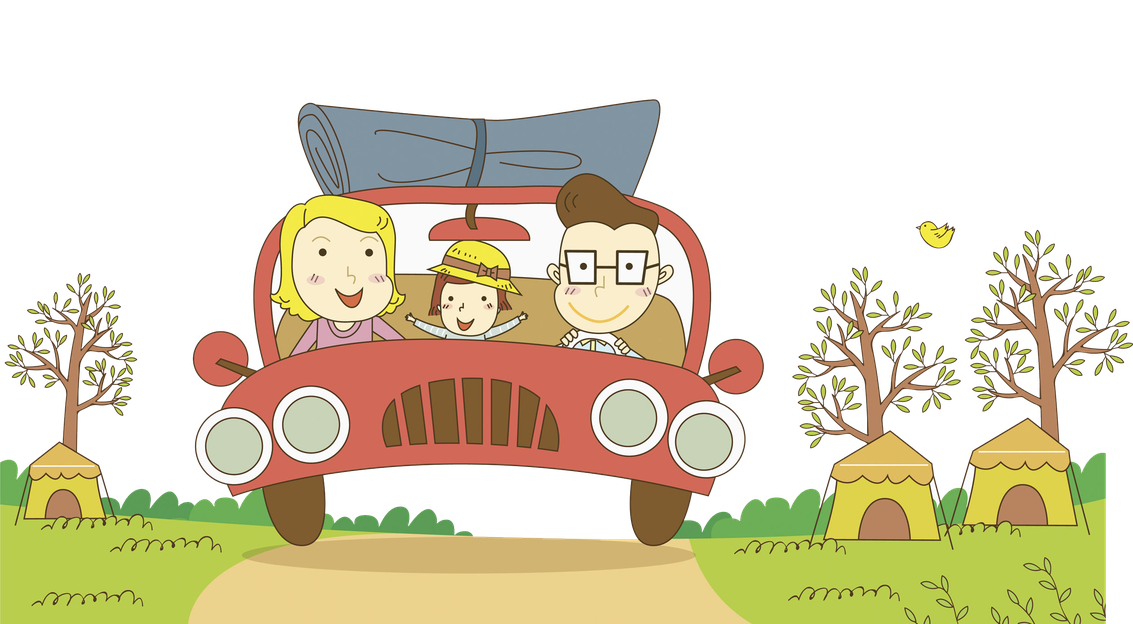 Family Vacation Download Png Image (salmon, gray, black, gold, pink)