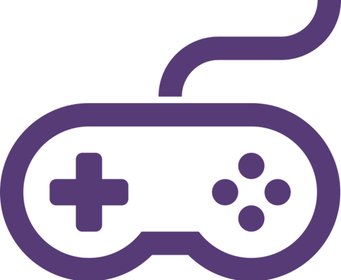 Gaming Png Transparent Image (indigo, gray)