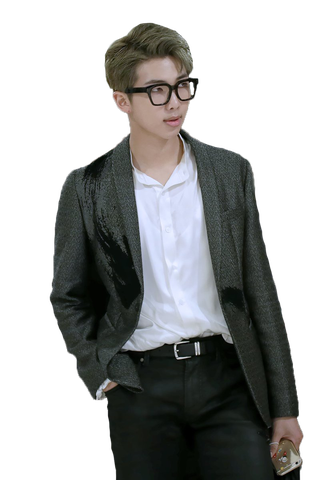 Namjoon Cute Png Pic (black)