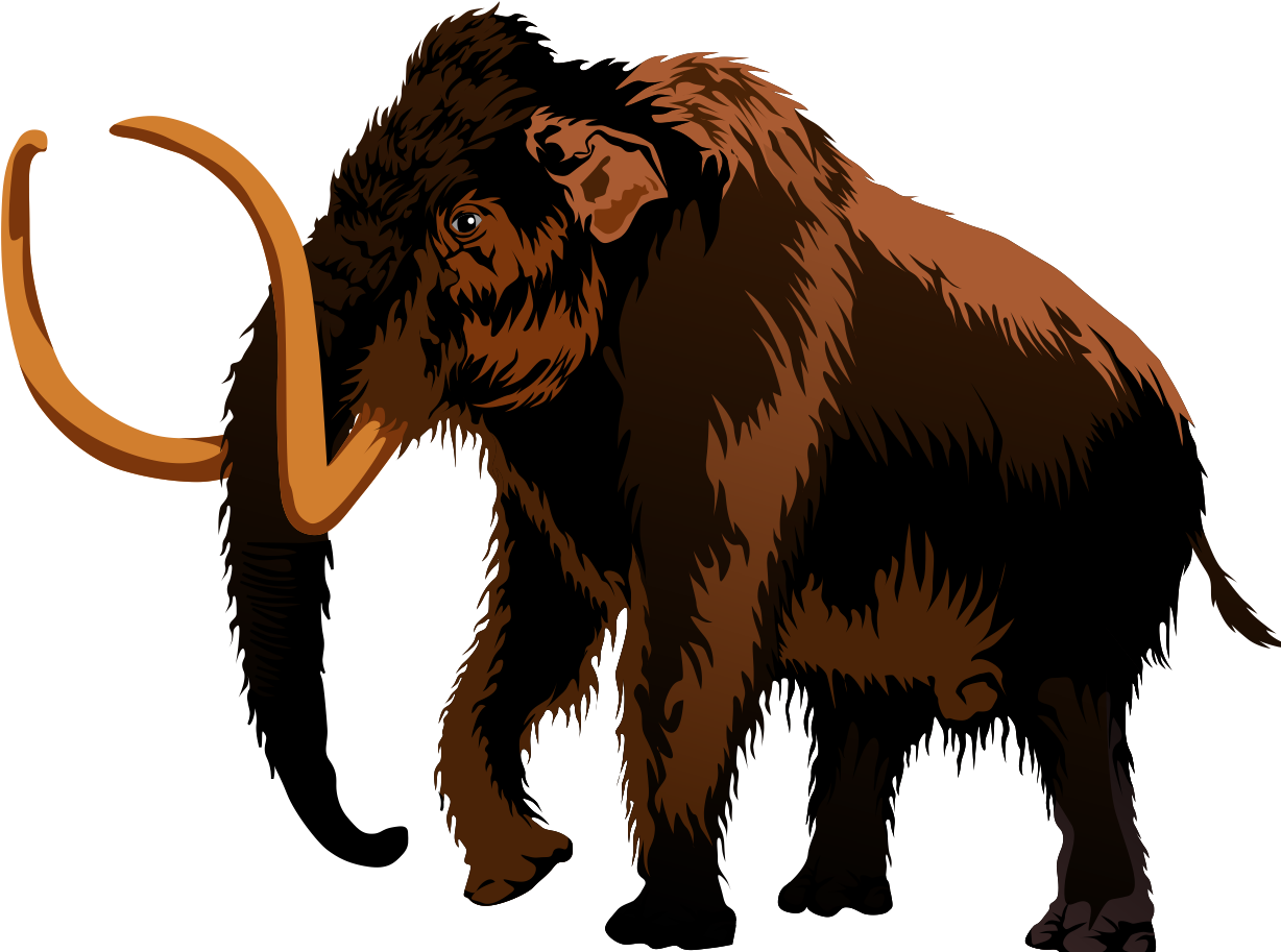 Mammoth Download Png Image (maroon, black)