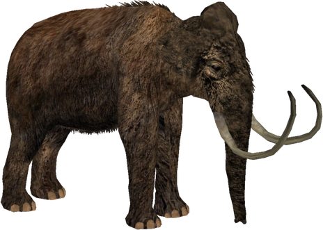 Mammoth Png Isolated File (black)