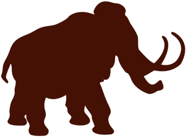 Mammoth Png Isolated Photo (maroon, black)