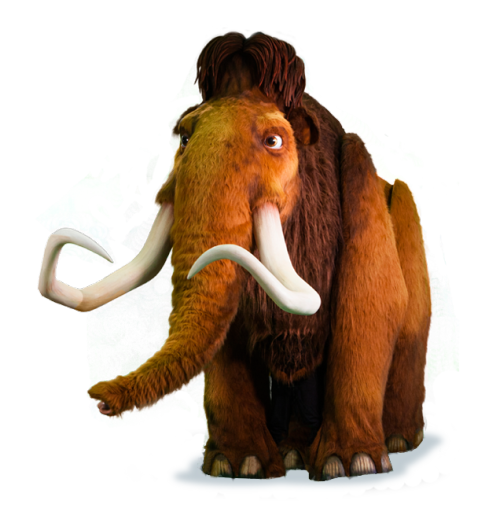 Mammoth Png Photo (silver, black)