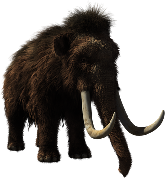 Mammoth Png Transparent (black)