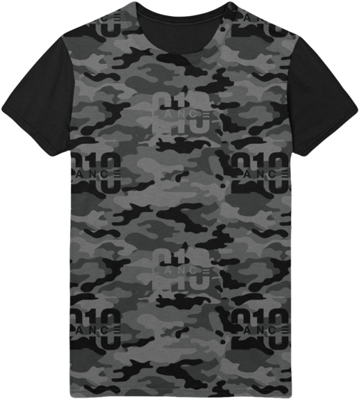 Camouflage T Shirt Png Isolated Photos (black, gray)