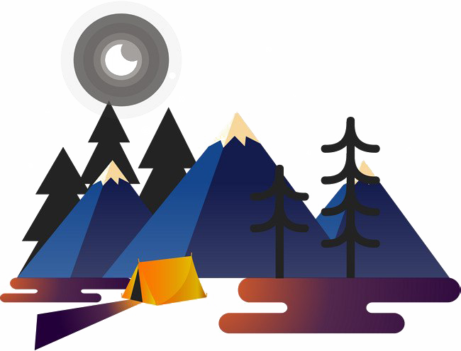 Camping Png Isolated Pic (white, navy, indigo, black)