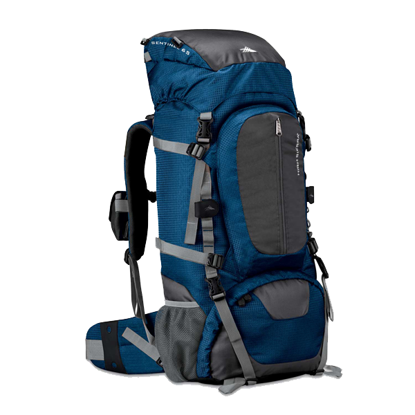 Camping Sports Backpack Png Image (white, indigo, black)