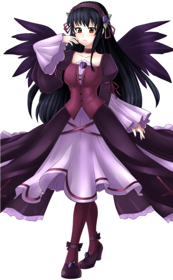 Vampire Anime Girl Png Free Download (black)