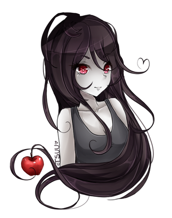 Vampire Anime Girl Png Photo (black)