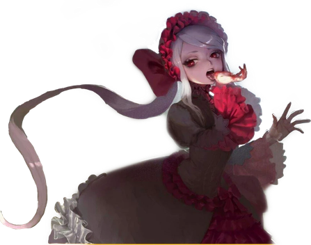 Vampire Anime Girl Transparent Png (black)