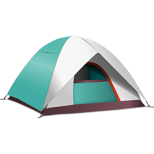 Campsite Transparent Png (indigo, silver, white, black, gray)