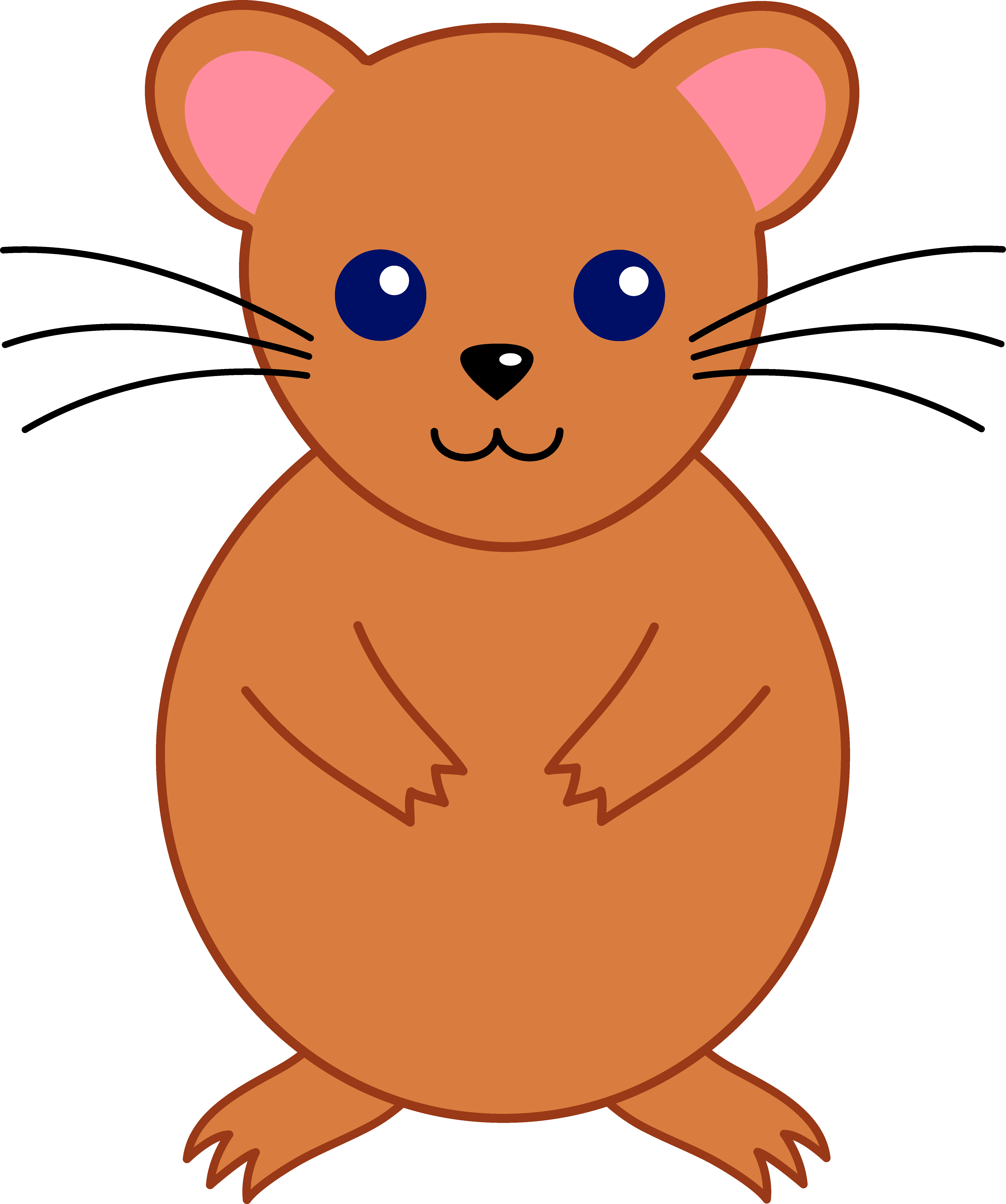 Hamster Png File (salmon, chocolate, white)