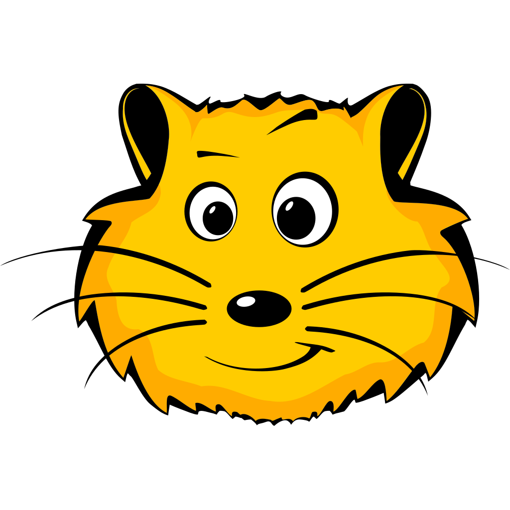 Hamster Png Isolated File (black, gold, orange)