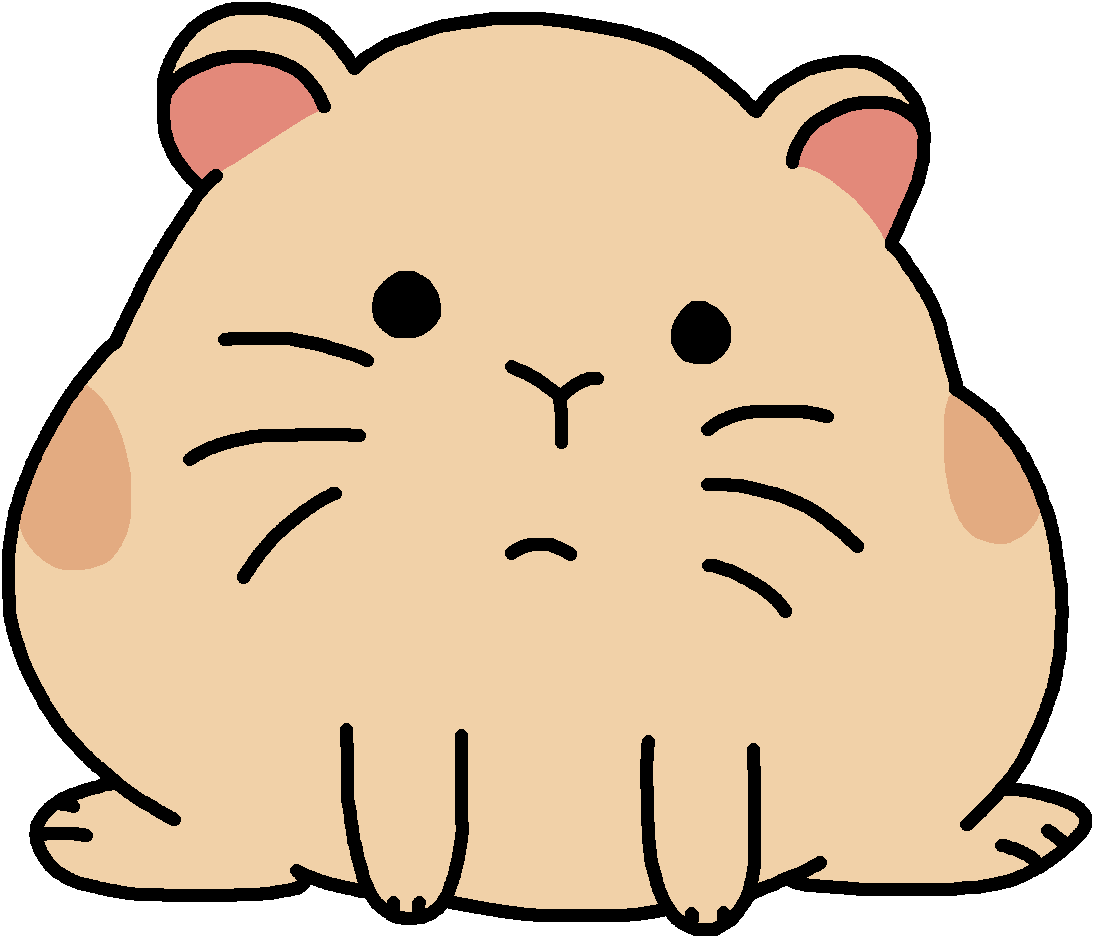 Hamster Png Transparent (black, salmon, pink)