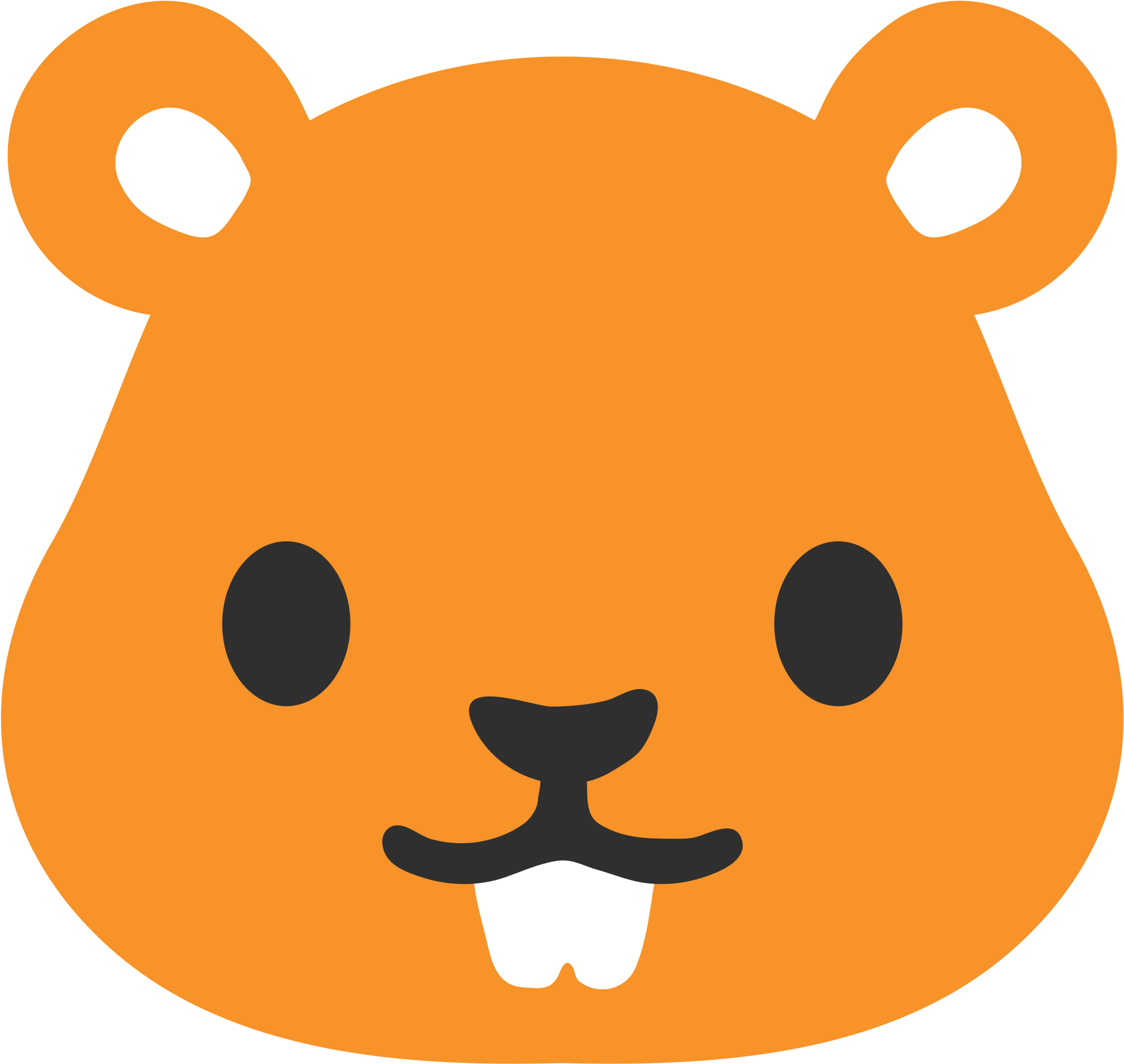 Hamster Transparent Png (black, white, orange)