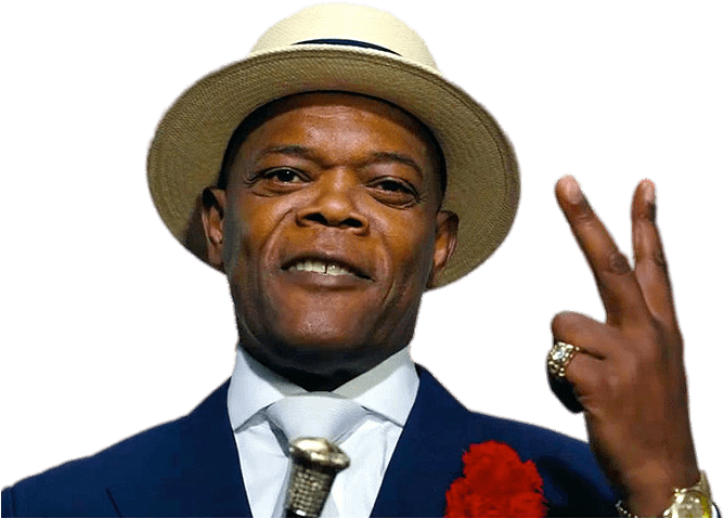 Samuel L. Jackson Png Free Download (black, navy)