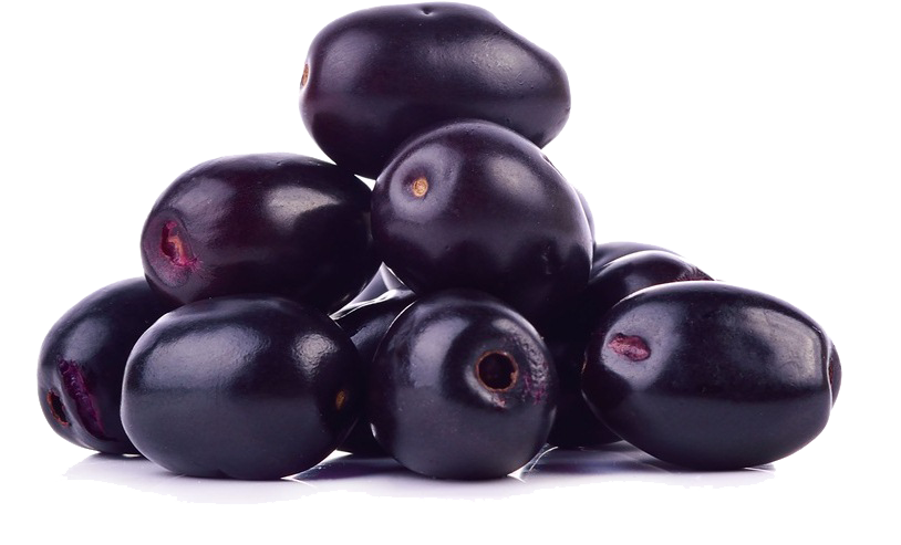 Jamun Java Plum Png Transparent Image (white, black)