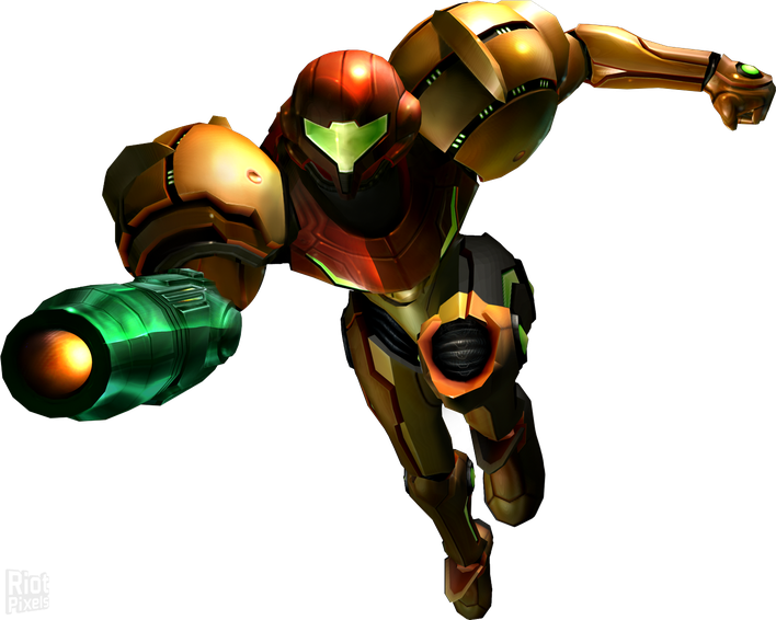 Samus Aran Transparent Background (black)